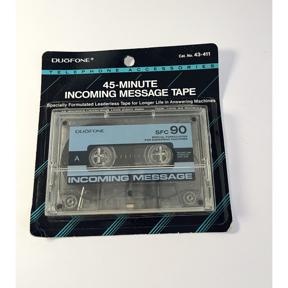 DuoFone 30 Minute INCOMING Message Cassette Tape